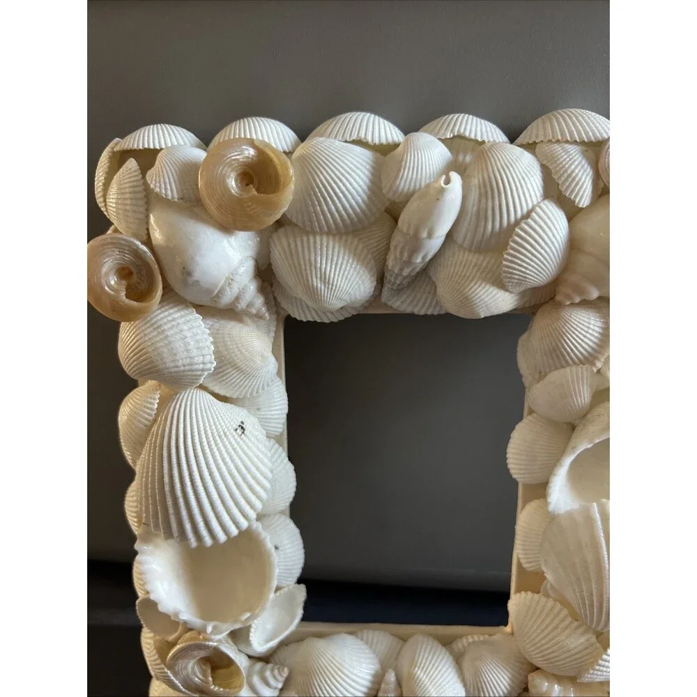 Beachcomber Sea Shell Wreath & Picture Frame Set